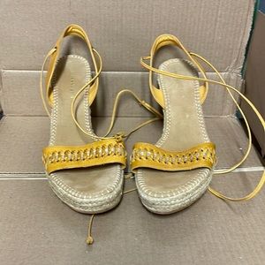 Woman’s lace up leg heel